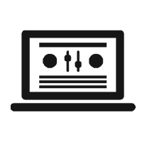 Icon for mixing on a computer alone